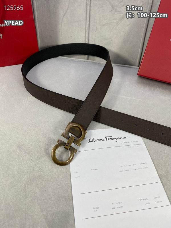 Ferragamo belt 35mmX100-125cm 8L (67)
