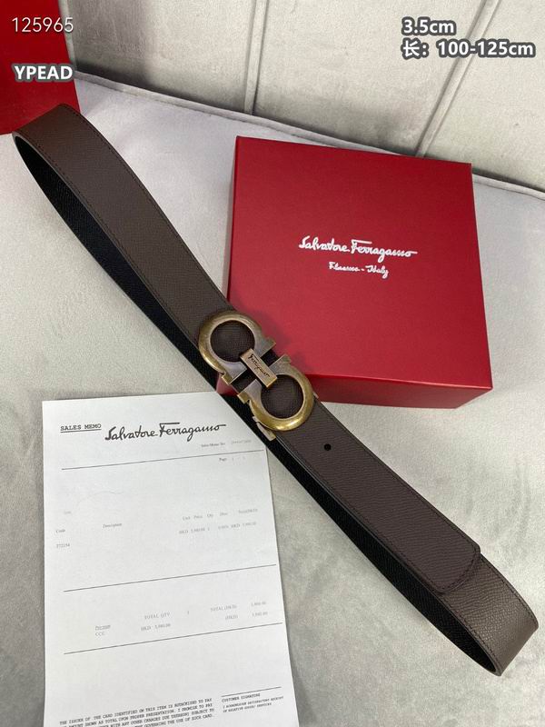 Ferragamo belt 35mmX100-125cm 8L (70)