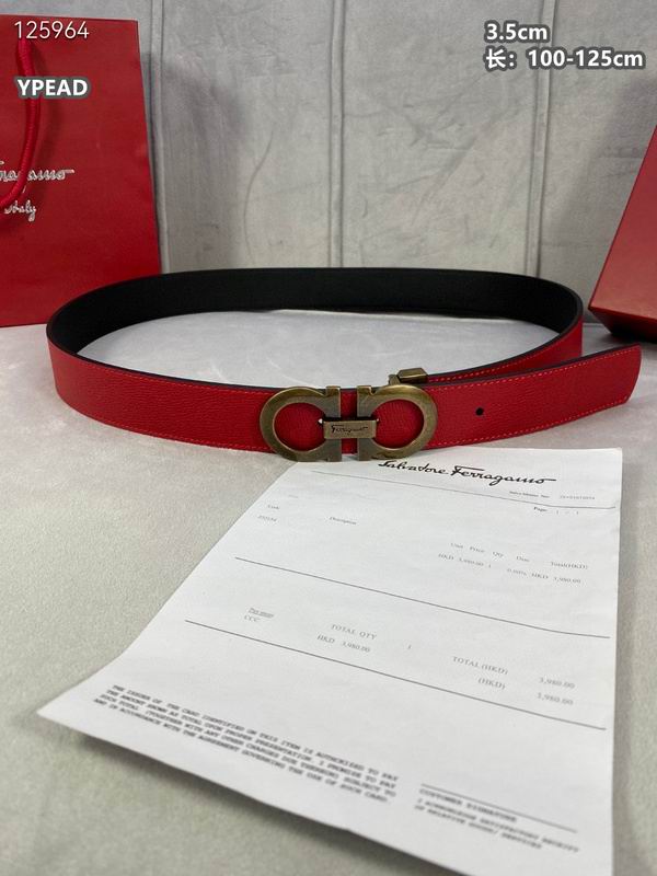 Ferragamo belt 35mmX100-125cm 8L (73)