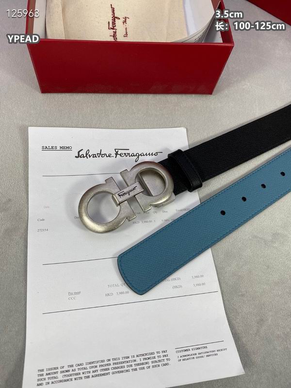 Ferragamo belt 35mmX100-125cm 8L (78)