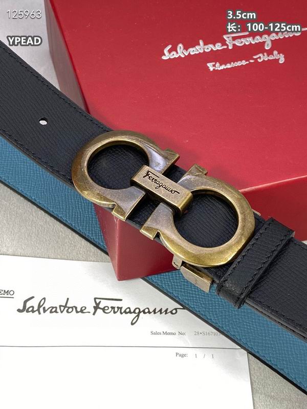 Ferragamo belt 35mmX100-125cm 8L (81)