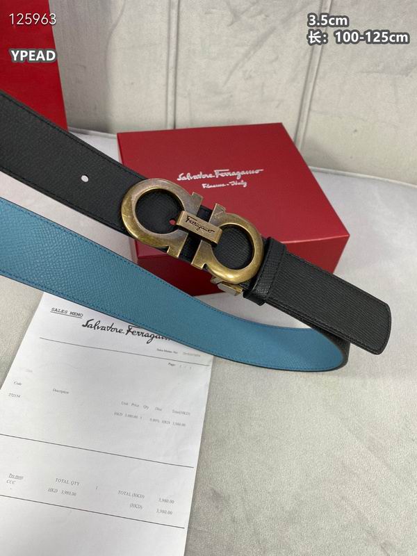 Ferragamo belt 35mmX100-125cm 8L (83)
