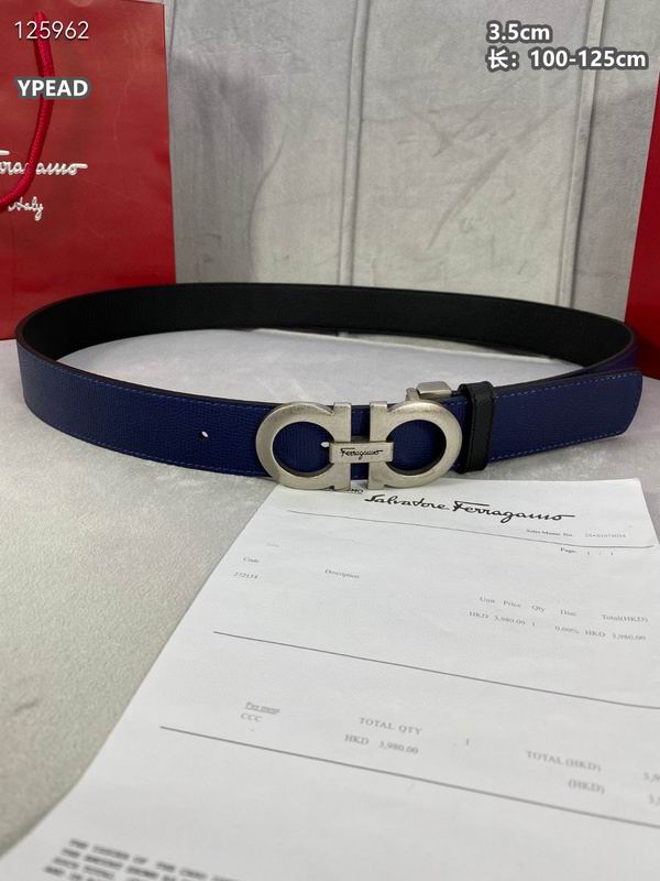 Ferragamo belt 35mmX100-125cm 8L (87)