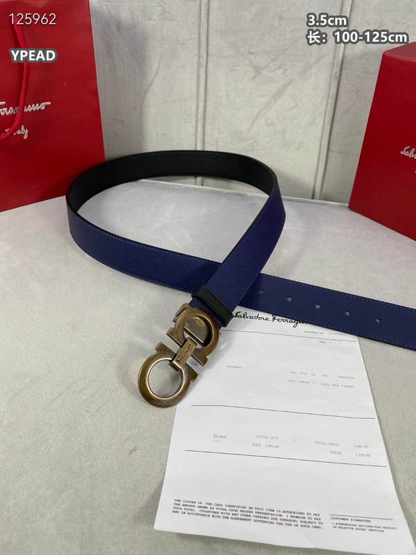 Ferragamo belt 35mmX100-125cm 8L (88)