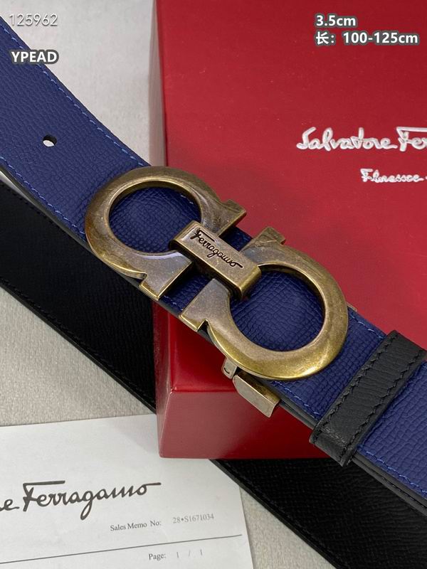 Ferragamo belt 35mmX100-125cm 8L (89)