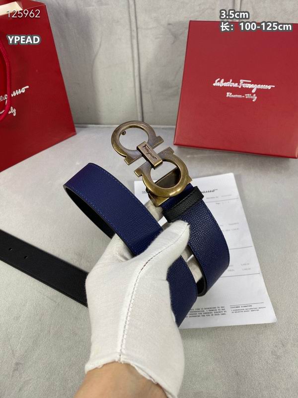 Ferragamo belt 35mmX100-125cm 8L (90)