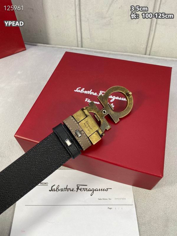Ferragamo belt 35mmX100-125cm 8L (92)