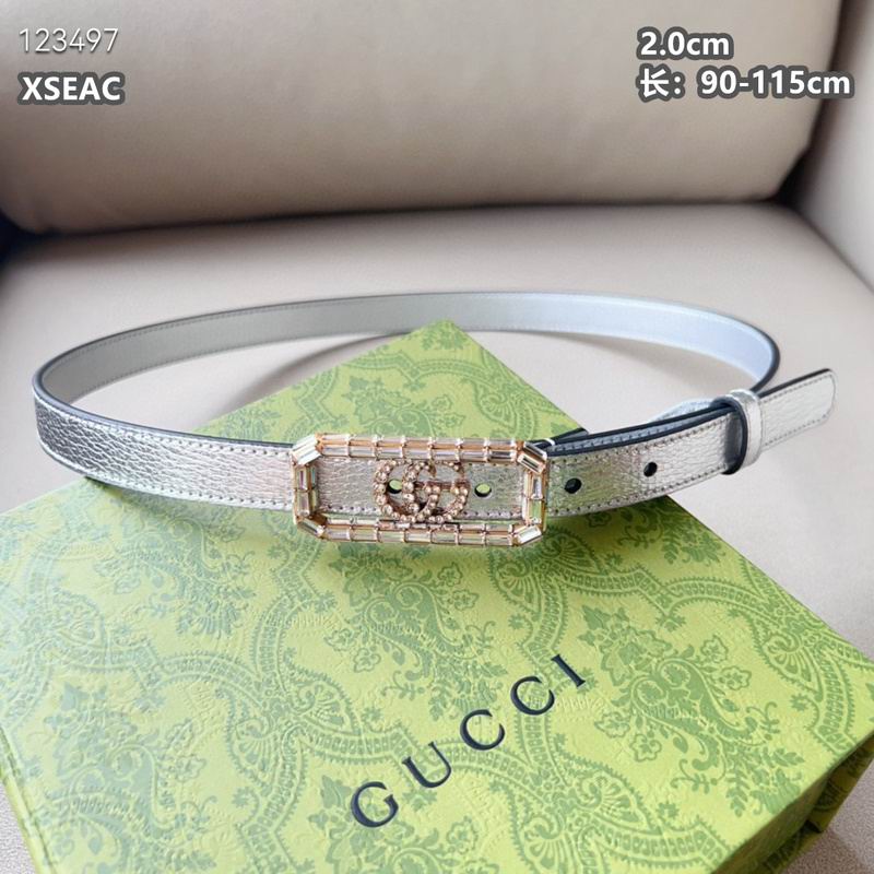 Gucci belt 20mmX90-115cm 8L (104)