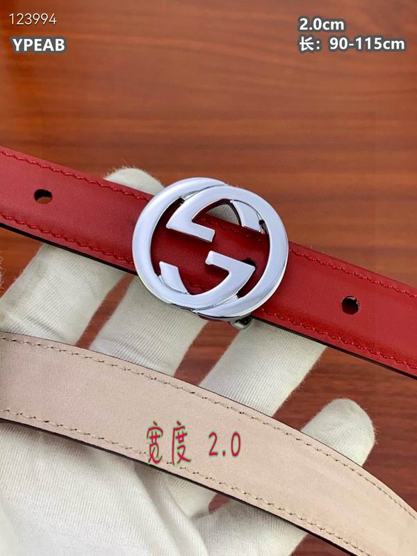 Gucci belt 20mmX90-115cm 8L (113)
