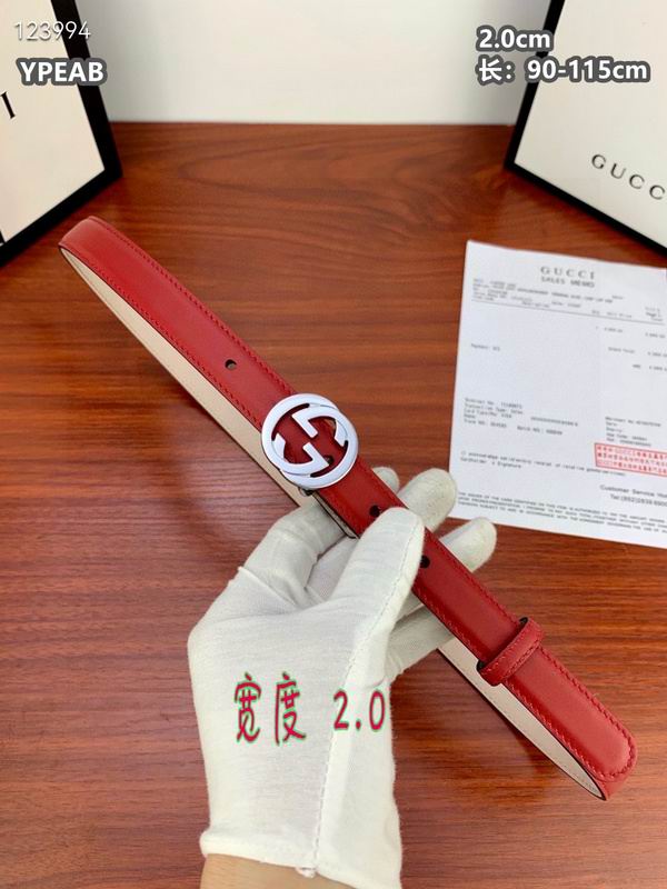 Gucci belt 20mmX90-115cm 8L (114)