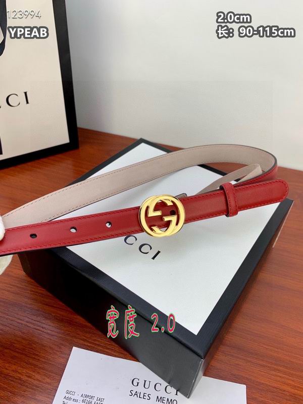 Gucci belt 20mmX90-115cm 8L (117)