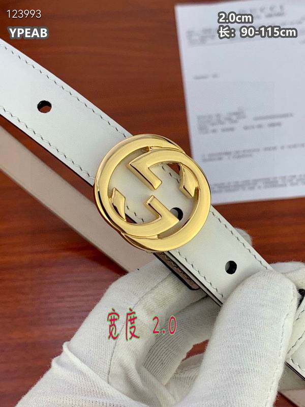Gucci belt 20mmX90-115cm 8L (121)