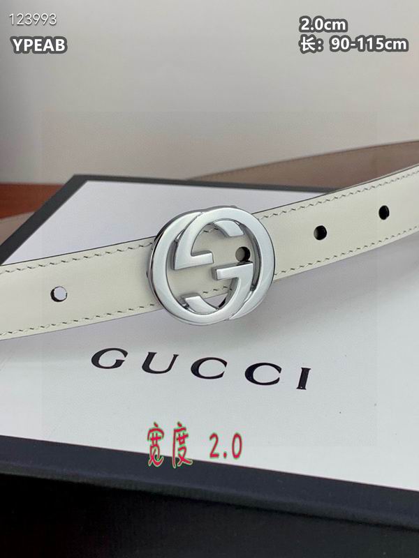 Gucci belt 20mmX90-115cm 8L (124)