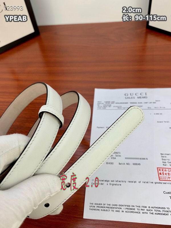 Gucci belt 20mmX90-115cm 8L (125)