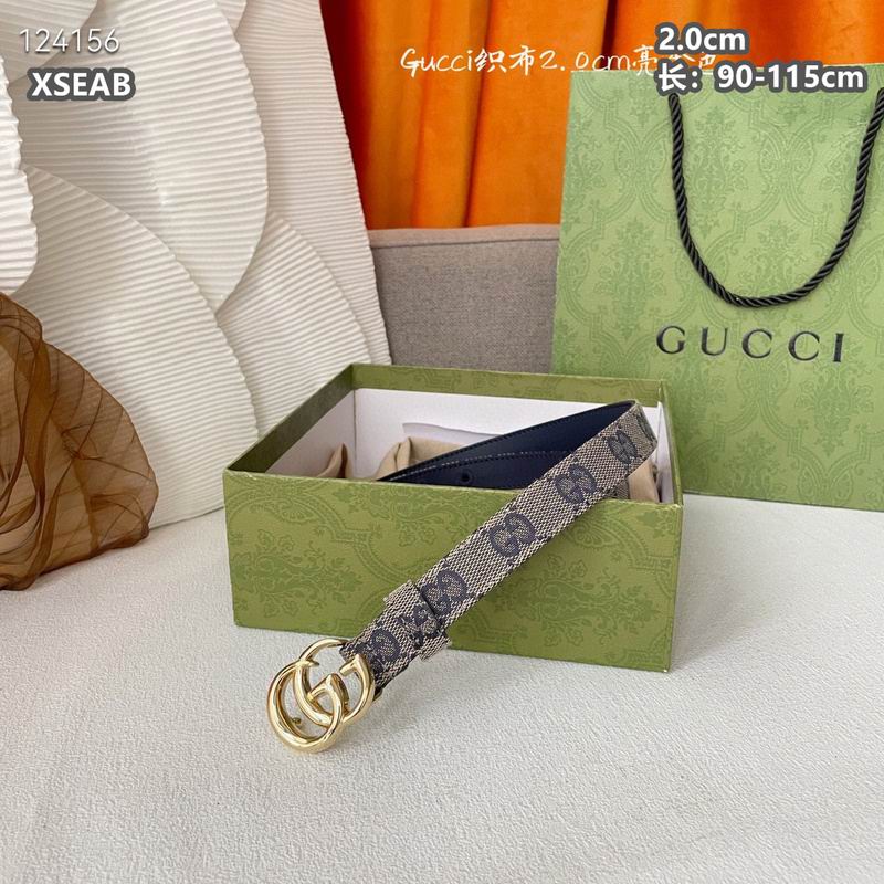 Gucci belt 20mmX90-115cm 8L (48)
