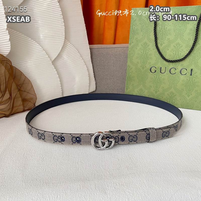 Gucci belt 20mmX90-115cm 8L (49)