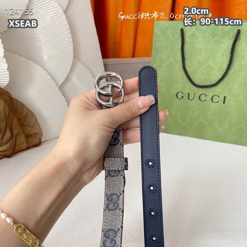 Gucci belt 20mmX90-115cm 8L (50)