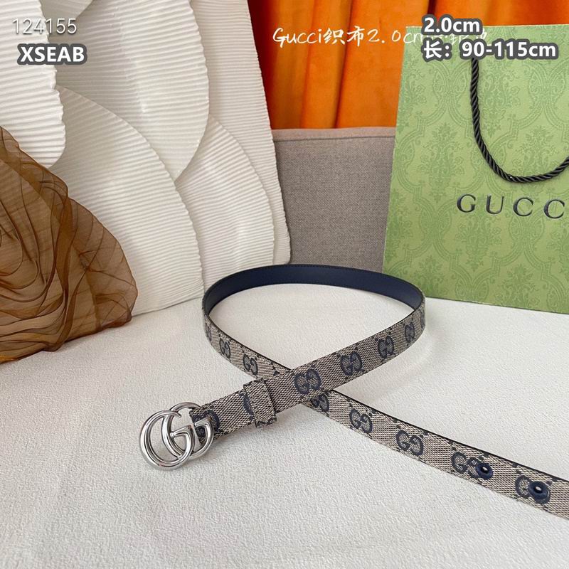 Gucci belt 20mmX90-115cm 8L (51)