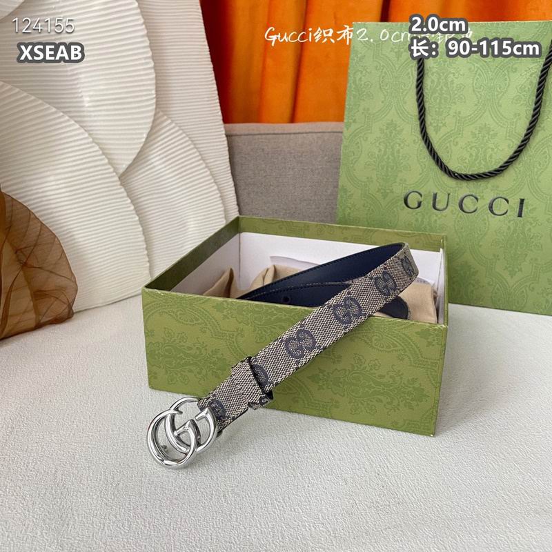 Gucci belt 20mmX90-115cm 8L (52)