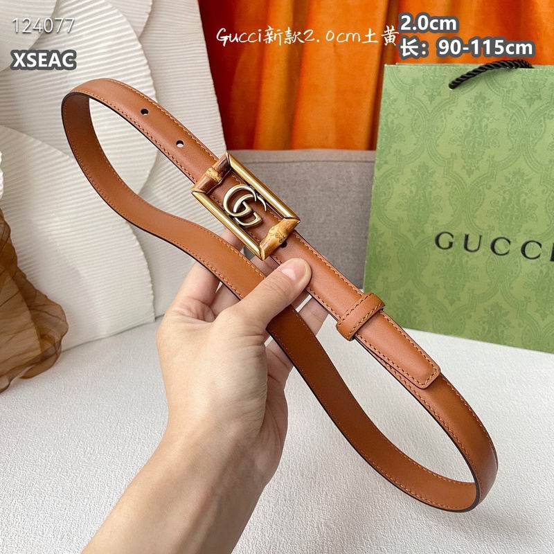 Gucci belt 20mmX90-115cm 8L (53)