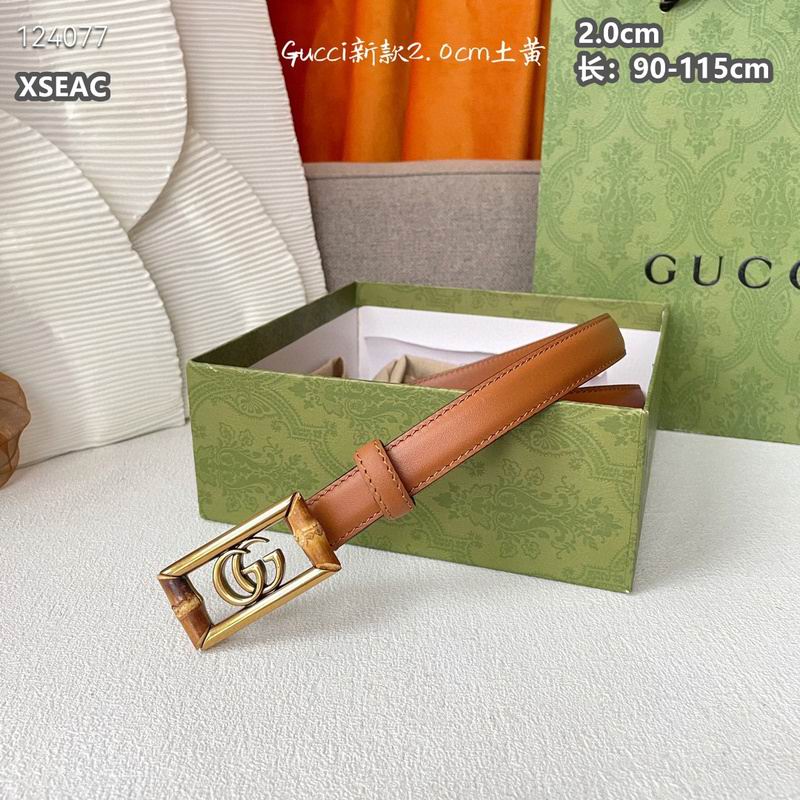 Gucci belt 20mmX90-115cm 8L (56)