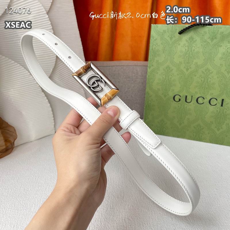 Gucci belt 20mmX90-115cm 8L (57)