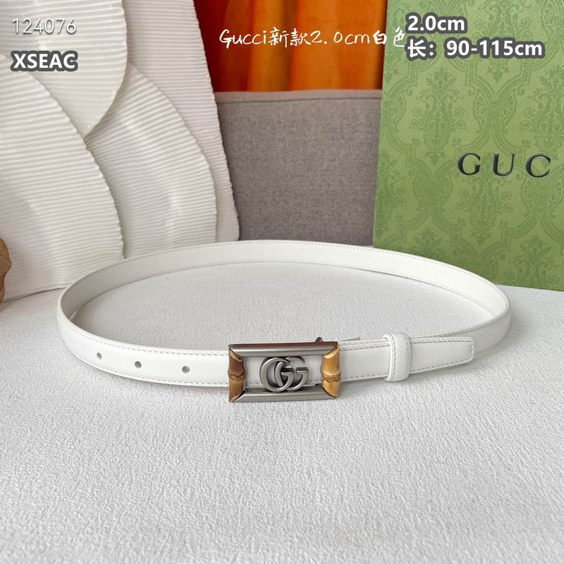 Gucci belt 20mmX90-115cm 8L (58)