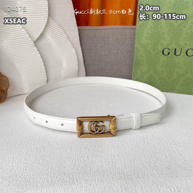 Gucci belt 20mmX90-115cm 8L (61)
