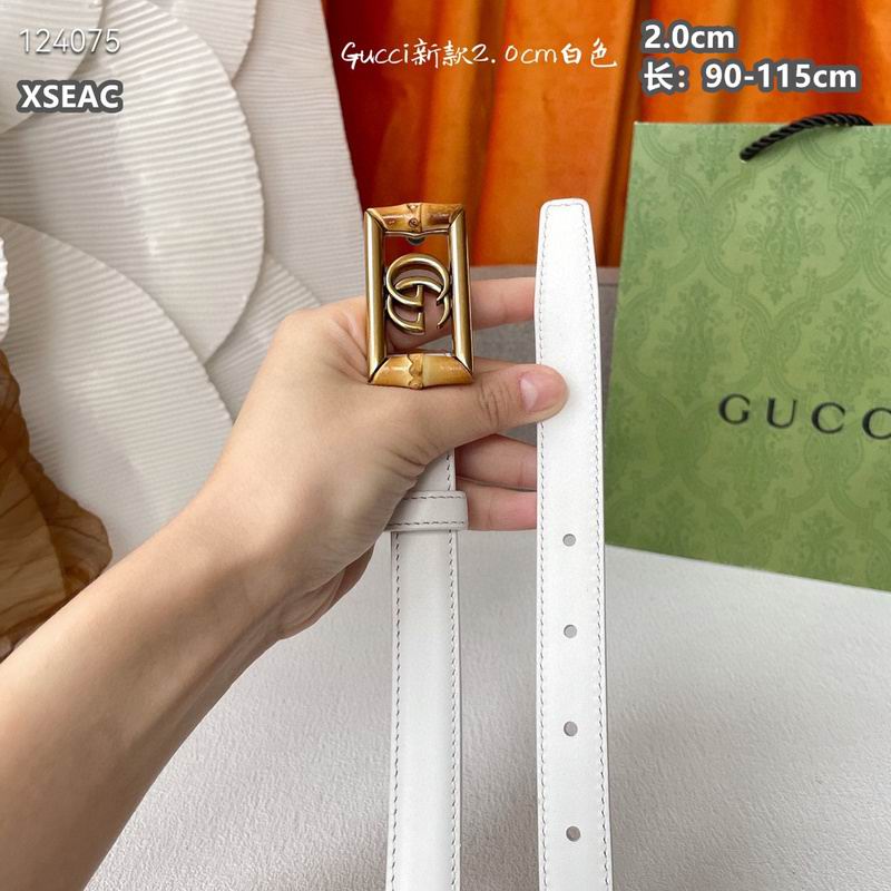 Gucci belt 20mmX90-115cm 8L (62)