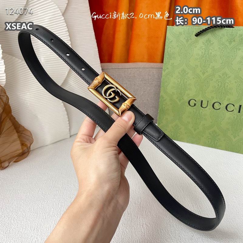 Gucci belt 20mmX90-115cm 8L (65)