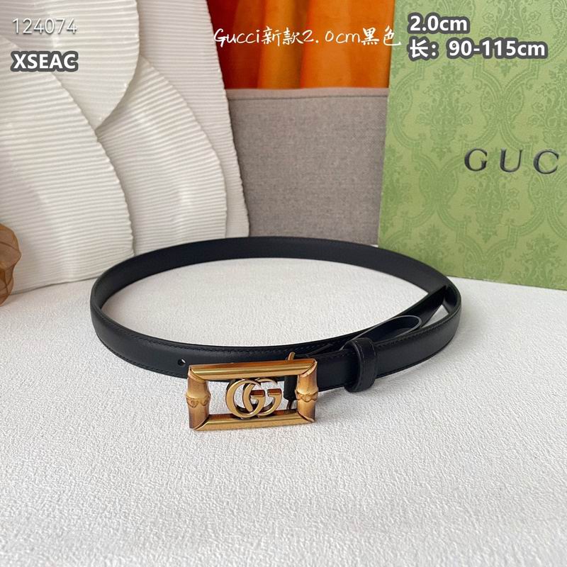 Gucci belt 20mmX90-115cm 8L (68)