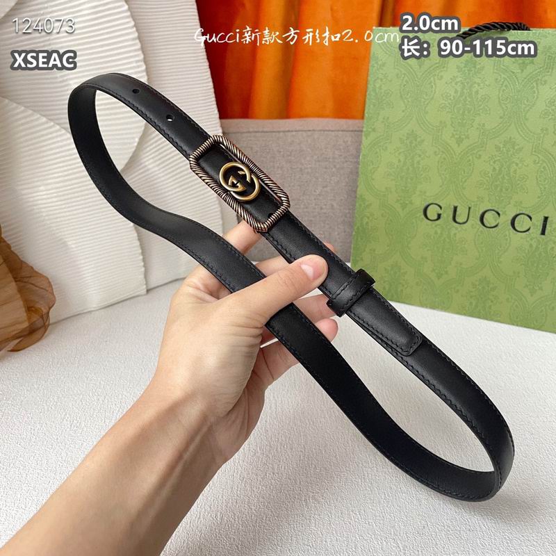 Gucci belt 20mmX90-115cm 8L (69)