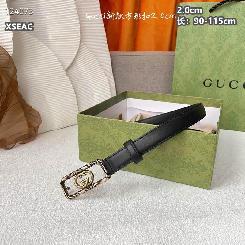 Gucci belt 20mmX90-115cm 8L (72)