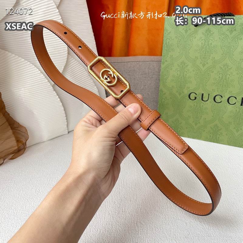 Gucci belt 20mmX90-115cm 8L (73)