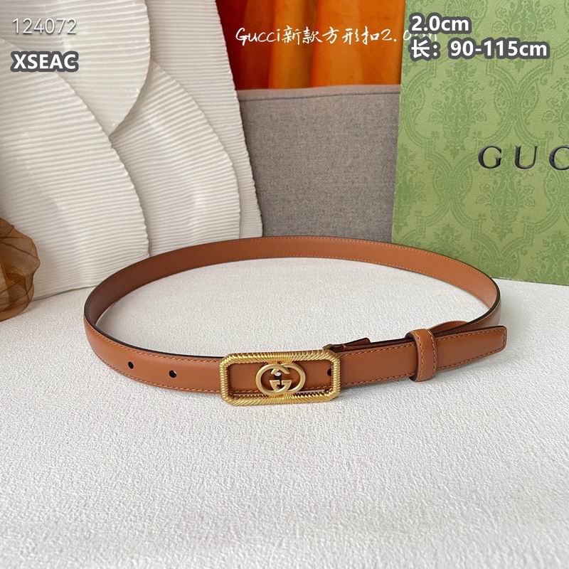 Gucci belt 20mmX90-115cm 8L (74)