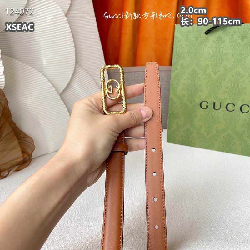 Gucci belt 20mmX90-115cm 8L (75)