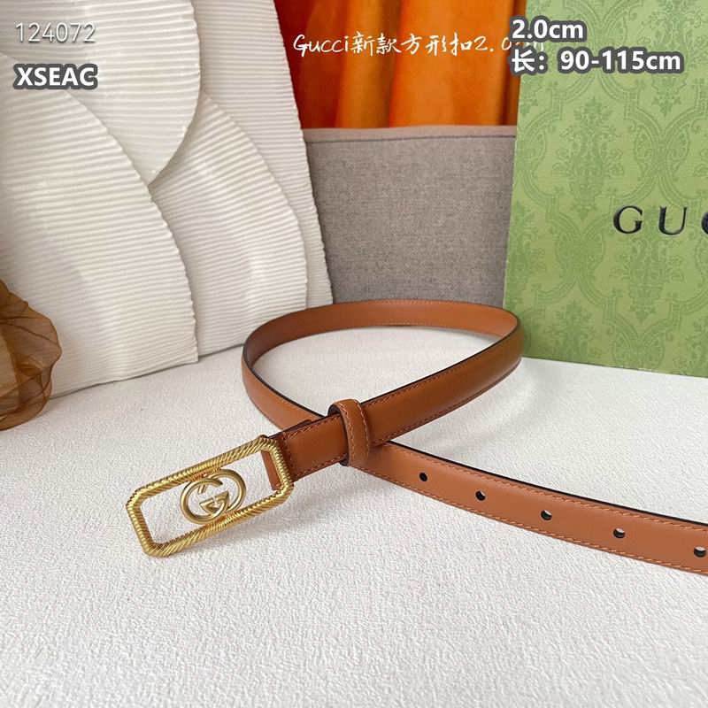 Gucci belt 20mmX90-115cm 8L (76)