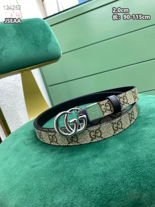 Gucci belt 20mmX90-115cm 8L (88)