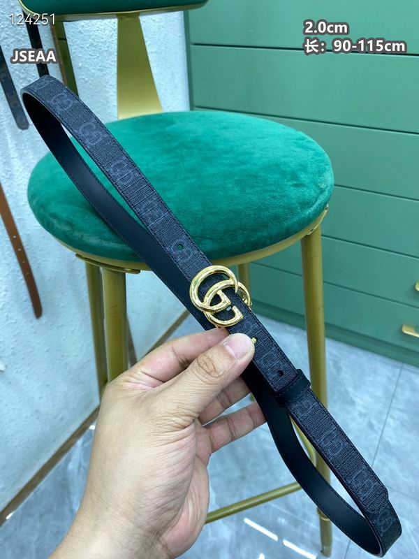 Gucci belt 20mmX90-115cm 8L (90)