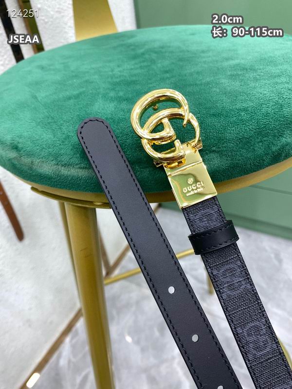 Gucci belt 20mmX90-115cm 8L (91)