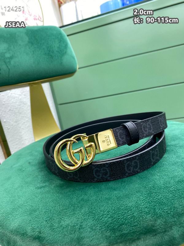 Gucci belt 20mmX90-115cm 8L (92)