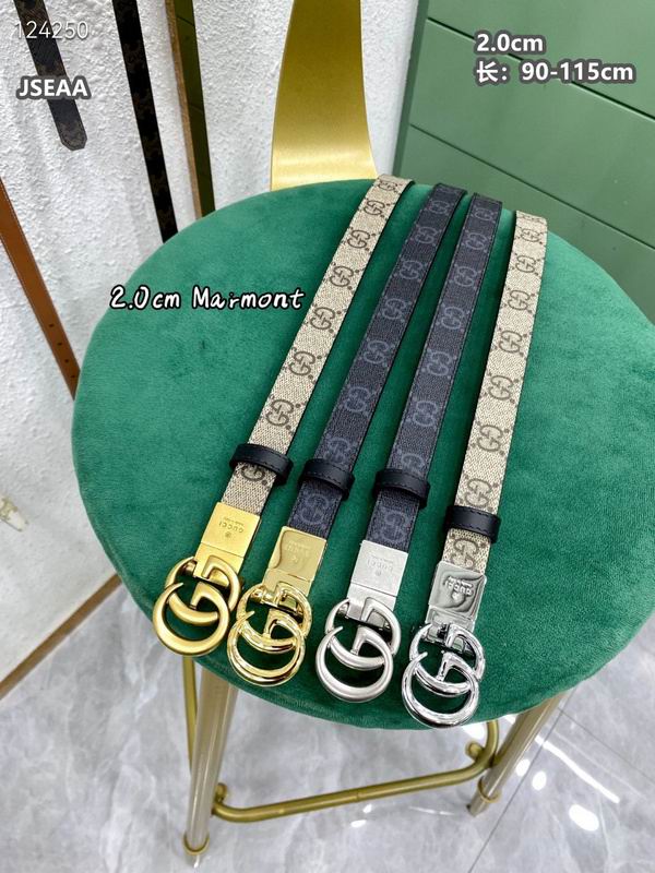 Gucci belt 20mmX90-115cm 8L (93)