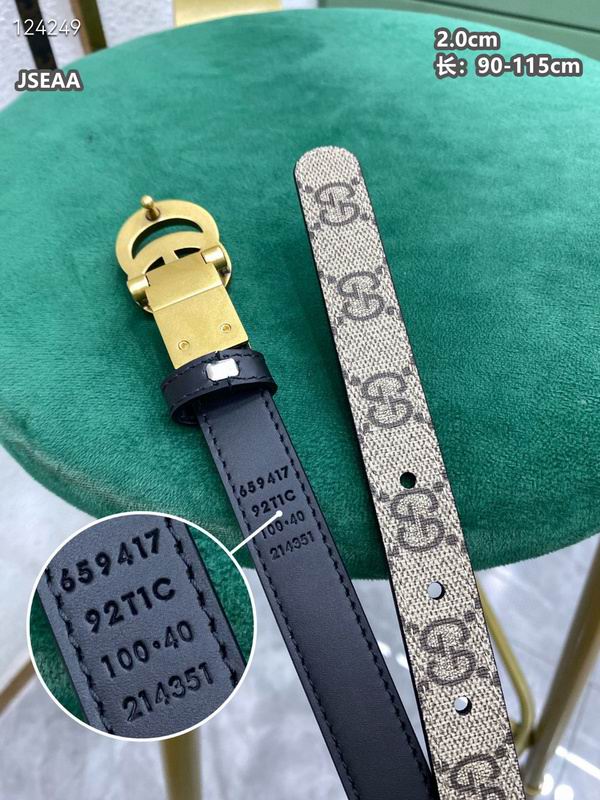Gucci belt 20mmX90-115cm 8L (98)