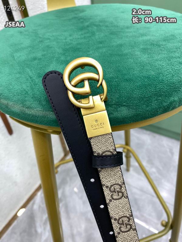 Gucci belt 20mmX90-115cm 8L (99)