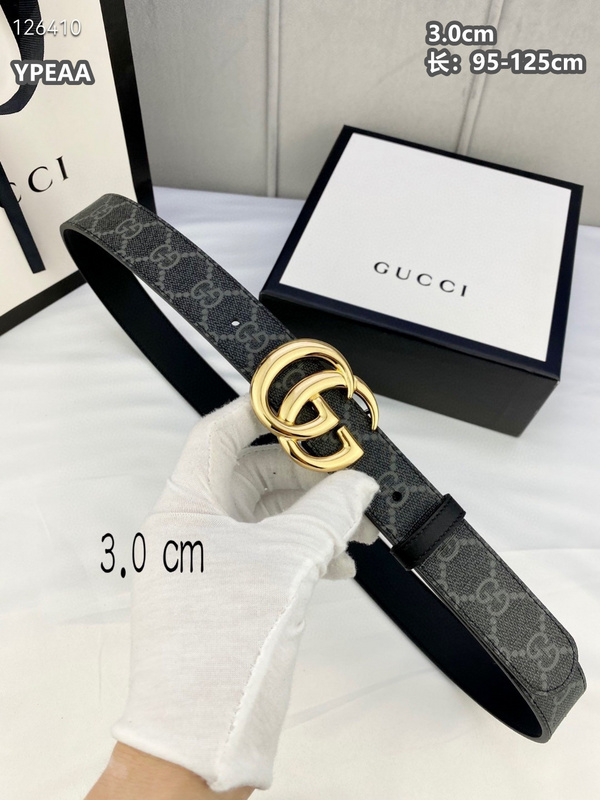 Gucci belt 30mmX95-125cm  8L (108)