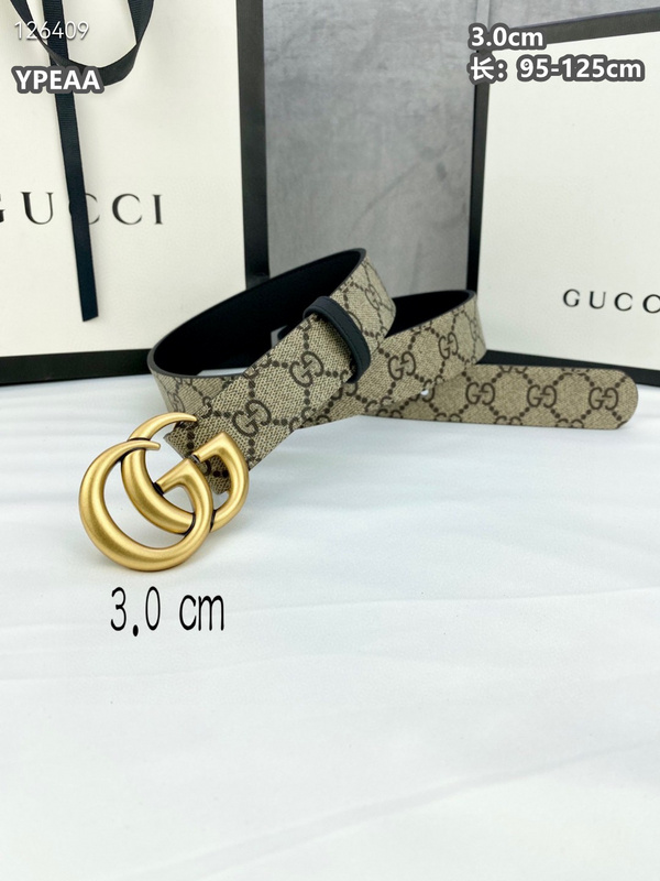 Gucci belt 30mmX95-125cm  8L (118)