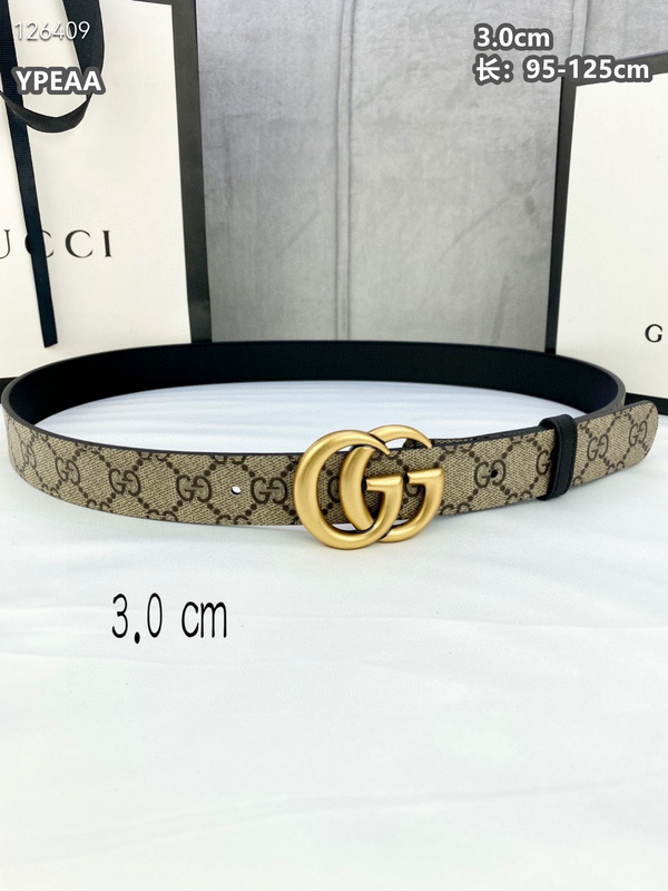 Gucci belt 30mmX95-125cm  8L (119)