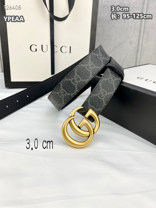 Gucci belt 30mmX95-125cm  8L (121)