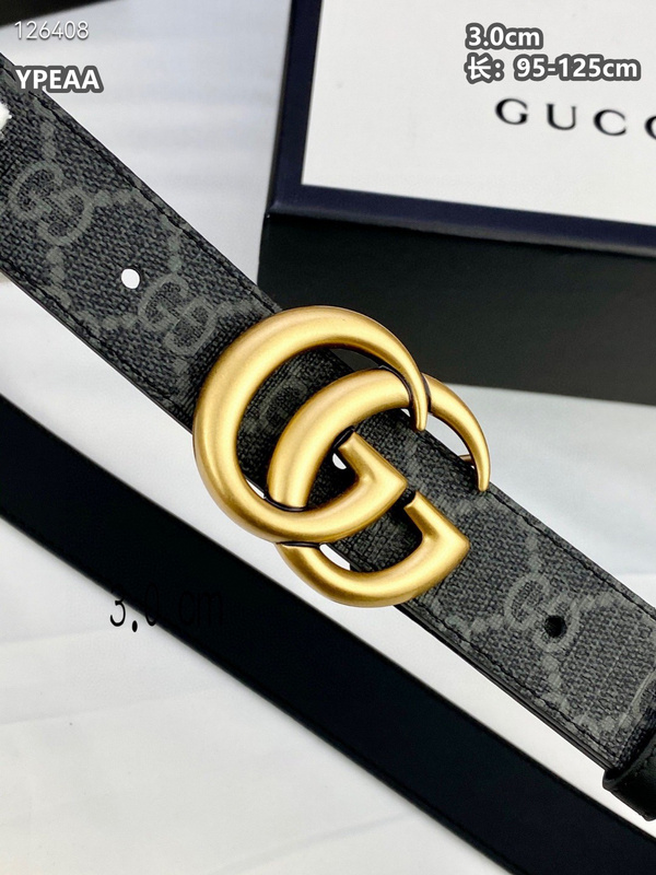 Gucci belt 30mmX95-125cm  8L (122)
