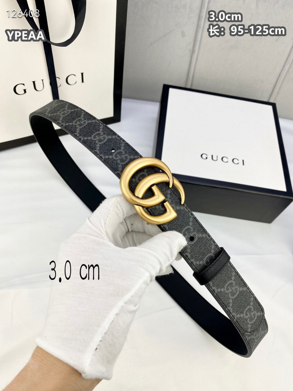 Gucci belt 30mmX95-125cm  8L (123)
